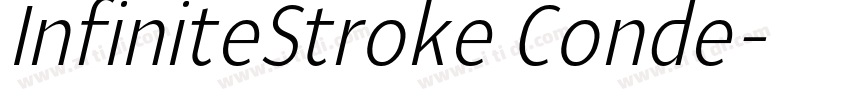 InfiniteStroke Conde字体转换 InfiniteStroke Conde字体转换